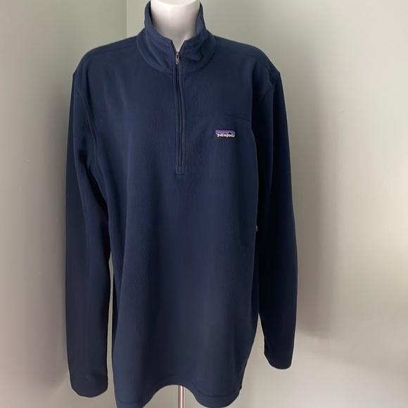 Patagonia Navy Blue Quarterzip - Picture 1 of 5